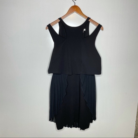 BCBGENERATION Black Pleated Skirt Dress Medium - Picture 3 of 13